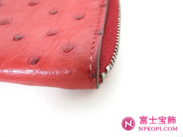 エルメスコインケースルージュ（金具：シルバー）HERMES328018